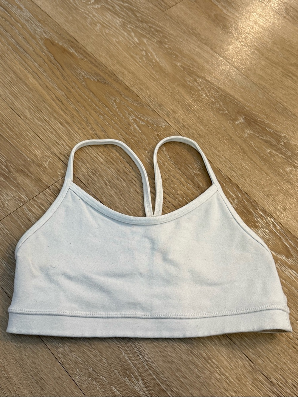 White Strappy Sports Bralette